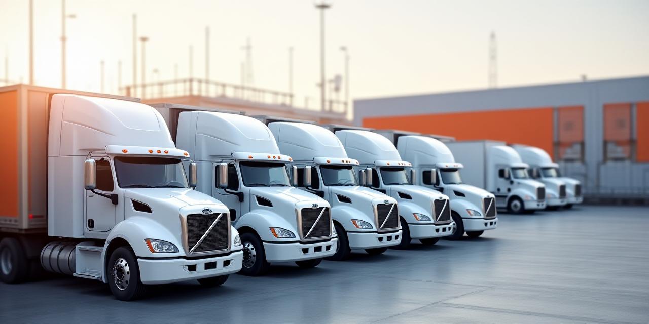 Modern logistics fleet at Baltimore hub